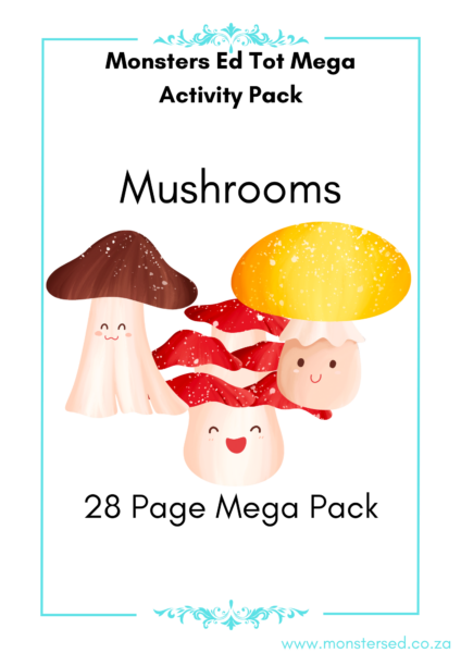 MUSHROOMS Monsters Ed Tot Activity Pack 1